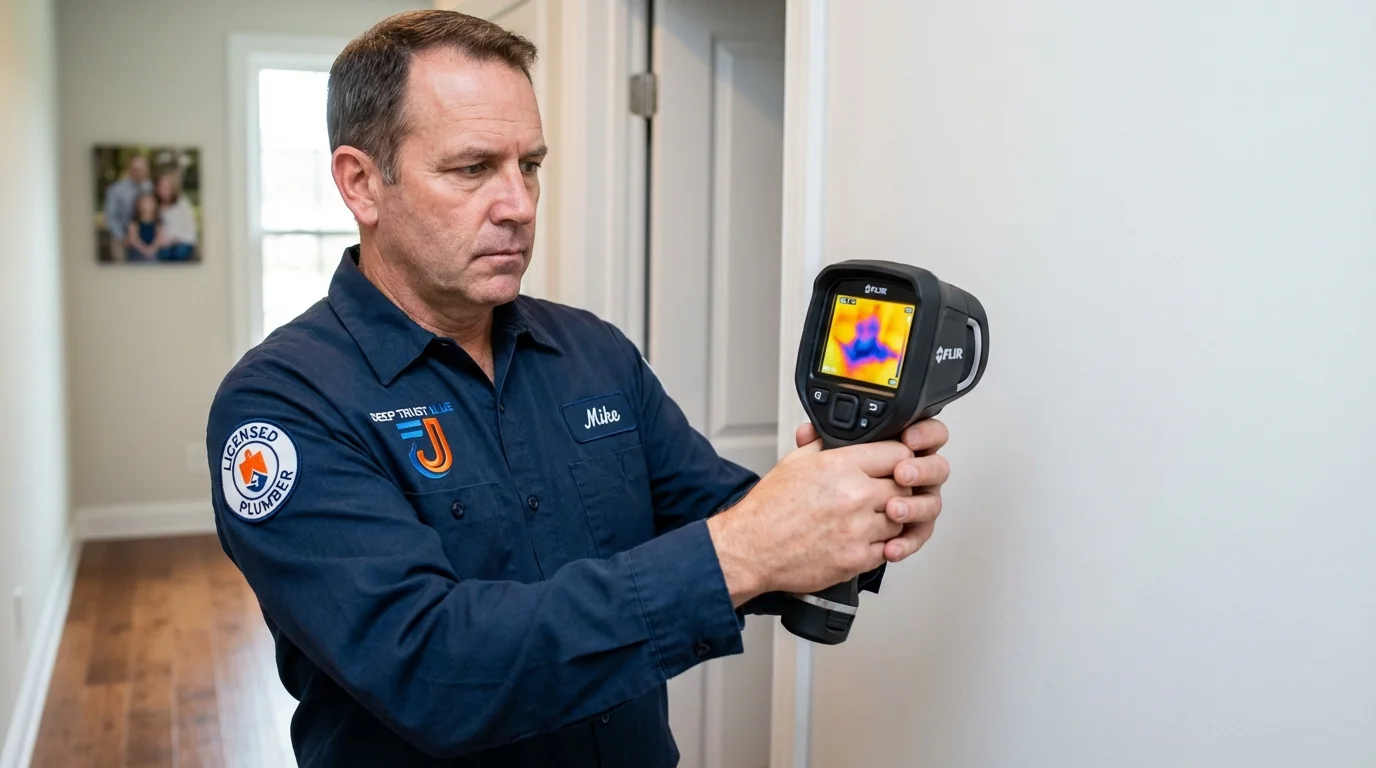 Thermal imaging leak detection by Johns Plumbing LLC in Maurice